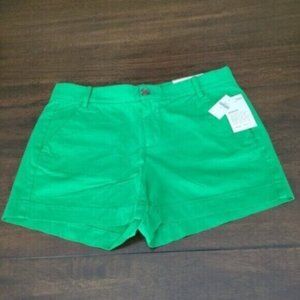New GAP Kahki Shorts Sunkissed Bright Green Khaki Women's Size 2 NWT